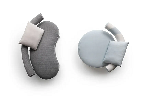 Kurviges Stoffgarten-Sofa Supermax Outdoor FLEXFORM Fabrik FLEXFORM aus Italien. Foto №8