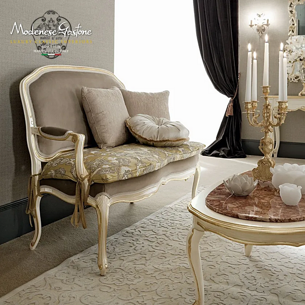 Stoffsofa klein Modenese Luxury Interiors 12431 Fabrik MODENESE GASTONE aus Italien. Foto №2