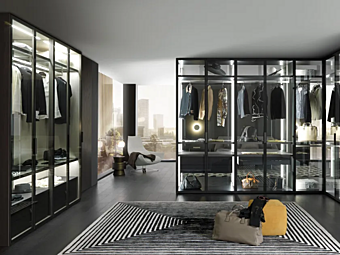 Eckkleiderschrank aus Holz Palo Alto MisuraEmme Fabrik MisuraEmme aus Italien