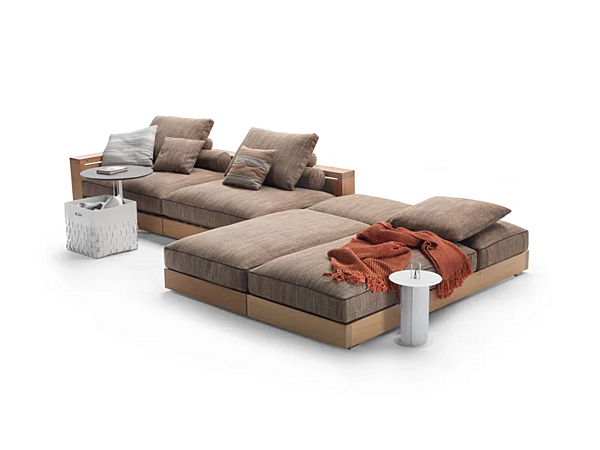 Ecksofa für den Garten aus Stoff FLEXFORM Hamptons Fabrik FLEXFORM aus Italien. Foto №2