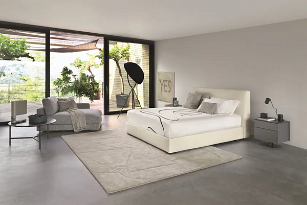 Doppelbett mit gepolsterter Rückenlehne Flou MyPlace Fabrik Flou aus Italien. Foto №10