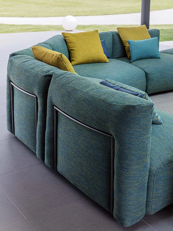 Ecksofa mit abnehmbarem Bezug aus Stoff Flou Fiocco Fabrik Flou aus Italien. Foto №19