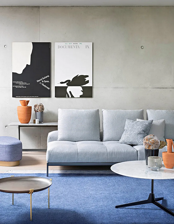 Ecksofa aus Stoff mit weicher Rückenkonstruktion Pixel Light Saba Fabrik SABA aus Italien. Foto №12