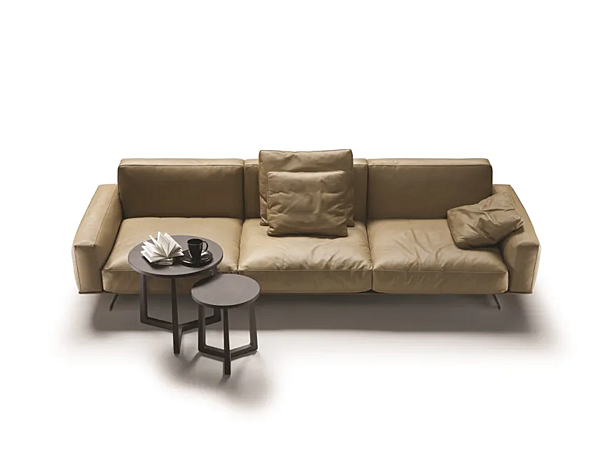 Drei-Sitzer Ledersofa mit abnehmbarem Bezug FLEXFORM Soft Dream Large Fabrik FLEXFORM aus Italien. Foto №2
