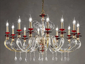 Kristalllüster mit Swarovski-Kristallen Aurora L12 Euroluce Lampadari