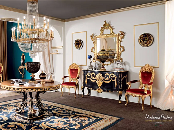 Sideboard mit Türen aus Holz Modenese Luxury Interiors 13605 Fabrik MODENESE GASTONE aus Italien. Foto №4