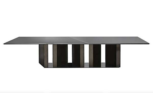 Rechteckiger Tisch aus Holz und Glas Gallotti&Radice Platium System Fabrik Gallotti & Radice aus Italien. Foto №1