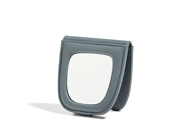 Spiegel mit Lederbezug POLTRONA FRAU Pocket Squash Fabrik POLTRONA FRAU aus Italien. Foto №4