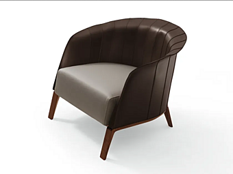 Lederarmchair mit Armlehnen Aura GIORGETTI 63981, 63982