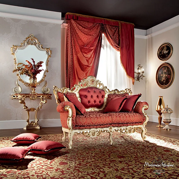 Zweisitzer Sofas aus Stoff Modenese Luxury Interiors 12409 Fabrik MODENESE GASTONE aus Italien. Foto №2