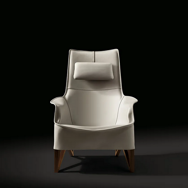Lederarmstuhl mit Kopfstütze GIORGETTI Mobius Fabrik GIORGETTI aus Italien. Foto №2