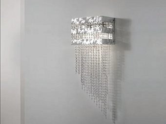 Wandleuchte mit Swarovski-Kristallen Hydra Euroluce Lampadari