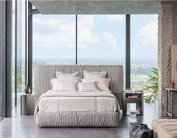 Doppelbett mit abnehmbarem Bezug Layla Flou Fabrik Flou aus Italien. Foto №3