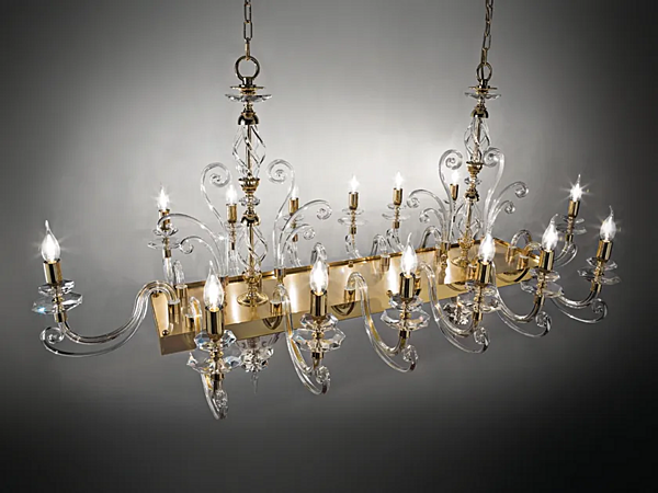 Kronleuchter mit Swarovski-Kristallen Alicante Axis 14 Euroluce Lampadari Fabrik EUROLUCE LAMPADARi aus Italien. Foto №1