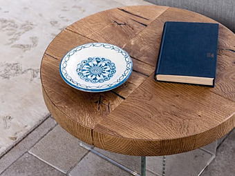 Runder Couchtisch aus Holz AIR LAGO Runder Couchtisch aus Holz AIR LAGO Fabrik LAGO aus Italien