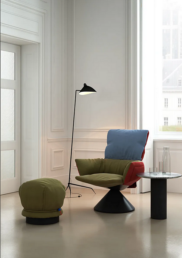 Polsterhocker aus Stoff Cappellini Lud O Lounge LU_1 Fabrik Cappellini aus Italien. Foto №3