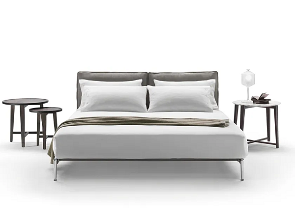 Doppelbett mit gepolstertem Kopfteil aus Stoff FLEXFORM ADDA Fabrik FLEXFORM aus Italien. Foto №1
