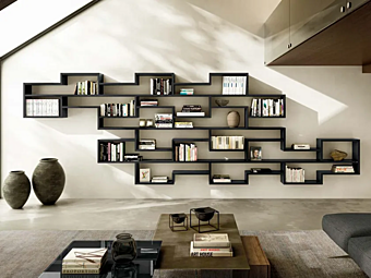 Sektionale Bücherregal aus Holz LAGO Lagolinea 1228 Sektionale Bücherregal aus Holz LAGO Lagolinea 1228 Fabrik LAGO aus Italien