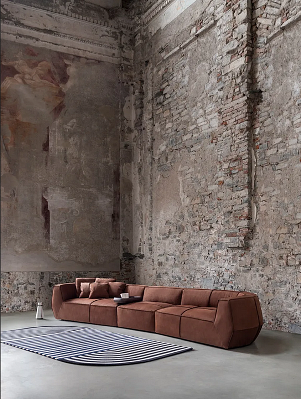 Ecksofa aus Leder mit geschwungener Rückenlehne GHIDINI1961 INFINITO Fabrik GHIDINI1961 aus Italien. Foto №29