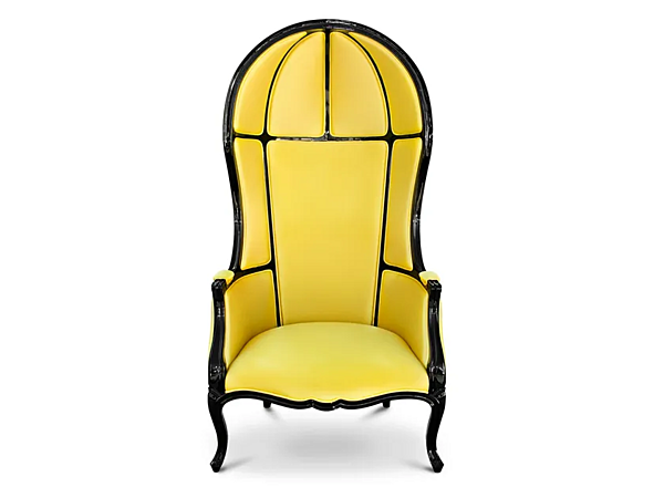 Hochlehner Sessel aus Satin mit gepolsterter Rückenlehne BRABBU Namib Fabrik BRABBU aus Italien. Foto №1