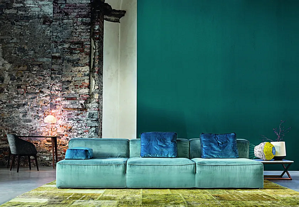 Ecksofa aus Stoff oder Leder VIBIEFFE 275 Glam Fabrik VIBIEFFE aus Italien. Foto №6