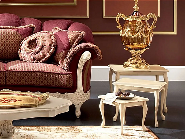 Stapeltisch aus rechteckigem Holz Modenese Luxury Interiors 13632 Fabrik MODENESE GASTONE aus Italien. Foto №1