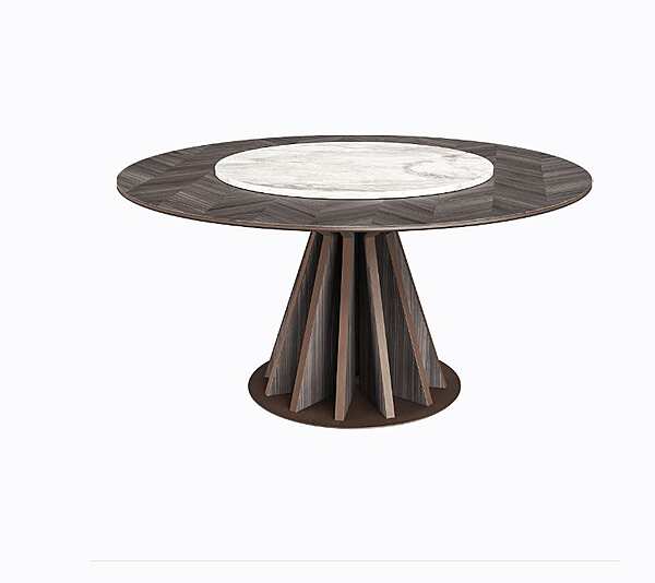 Holztisch mit Marmor Lazy Susan DRAGONFLY CPRN HOMOOD D620 Fabrik CPRN HOMOOD aus Italien. Foto №1