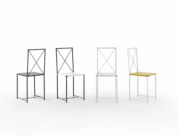 Metallstuhl mit offener Rückenlehne Moka FLEXFORM Fabrik FLEXFORM aus Italien. Foto №2