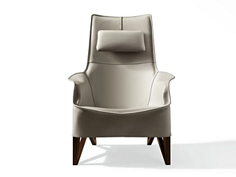 Lederarmstuhl mit Kopfstütze GIORGETTI Mobius