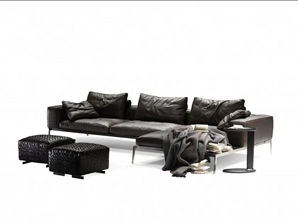Ecksofa aus Leder mit 3 Sitzen FLEXFORM Lifesteel Fabrik FLEXFORM aus Italien. Foto №1