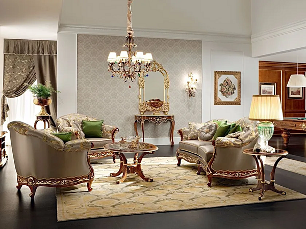 Dreisitzer Sofas mit Stoffbezug Modenese Luxury Interiors 13418 Fabrik MODENESE GASTONE aus Italien. Foto №3