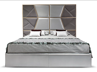 Doppelbett mit gepolstertem Kopfteil Mondrian CORTEZARI