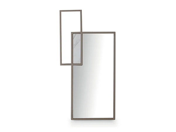Rechteckiger Wandspiegel mit Eisenrahmen CORTEZARI Link Mirror 398, 396 Fabrik CORTE ZARI aus Italien. Foto №2