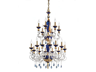 Kronleuchter mit Swarovski-Kristallen Barocco L12 6 Euroluce Lampadari