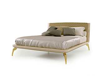 Doppelbett mit gepolsterter Rückenlehne Bizzotto Italia Symphony