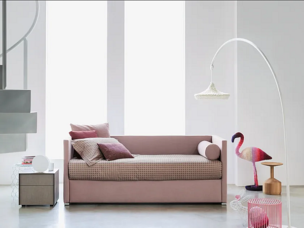 Umwandelbares Einzelbett aus Stoff Flou Biss Fabrik Flou aus Italien. Foto №4