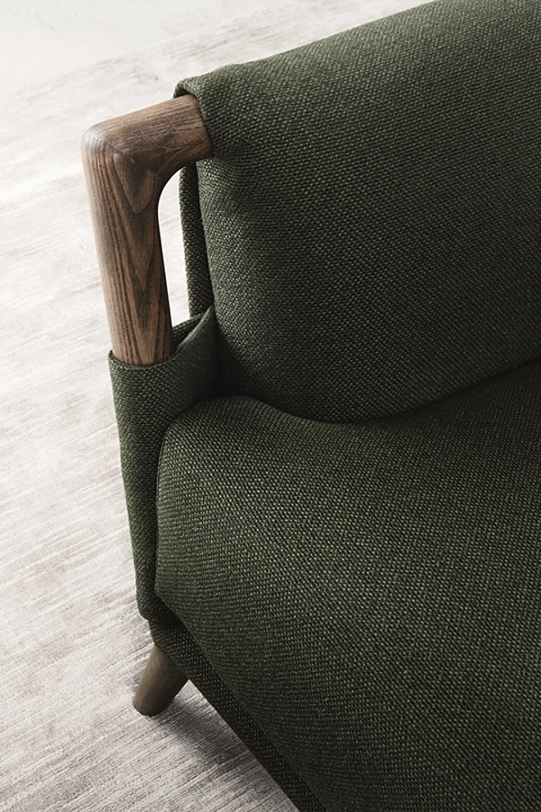 Zweisitzer Stoffsofa mit abnehmbarem Bezug Gaudi Flou Fabrik Flou aus Italien. Foto №3