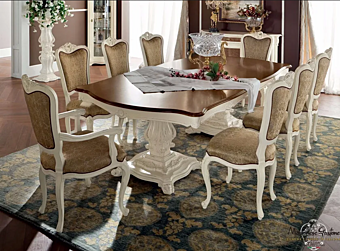 Rechteckiger Holztisch für das Wohnzimmer Modenese Luxury Interiors 13141 Fabrik MODENESE GASTONE aus Italien