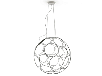 LED Pendelleuchte aus Stahl Fabbian Giro LED Pendelleuchte aus Stahl Fabbian Giro Fabrik Fabbian aus Italien