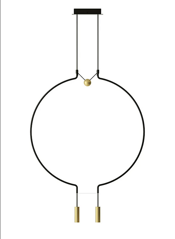 LED Pendelleuchte aus Metall AXOLIGHT Liaison Spliaix2 Fabrik Axolight aus Italien. Foto №3