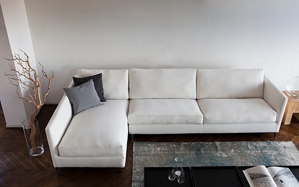 Ecksofa aus Stoff oder Leder VIBIEFFE 910 Zone Slim Fabrik VIBIEFFE aus Italien. Foto №2