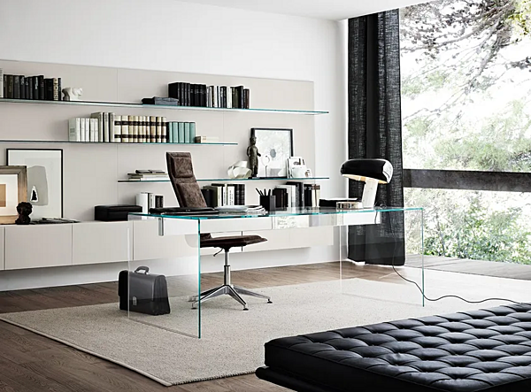 Rechteckiger Schreibtisch aus Kristall AIR GALLIOTTI & RADICE Fabrik Gallotti & Radice aus Italien. Foto №6