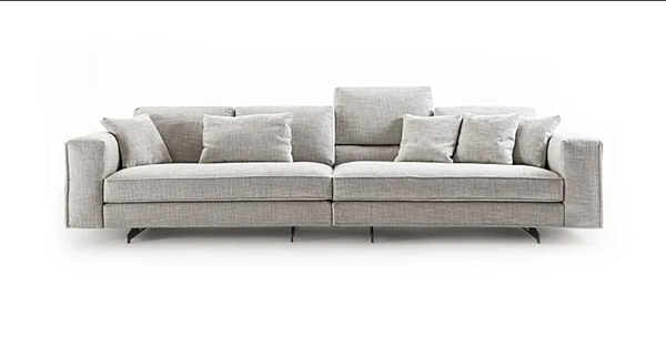 Ecksofa aus Stoff mit abnehmbarem Bezug Davis Twin Frigerio Fabrik Frigerio aus Italien. Foto №2