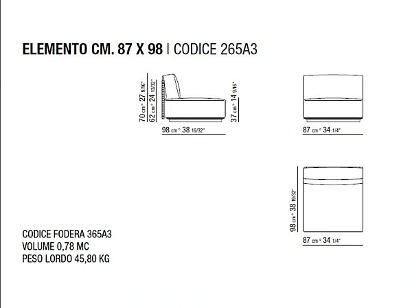 Eddy Garten Sofa aus Stoff für 4 Personen FLEXFORM Fabrik FLEXFORM aus Italien. Foto №5