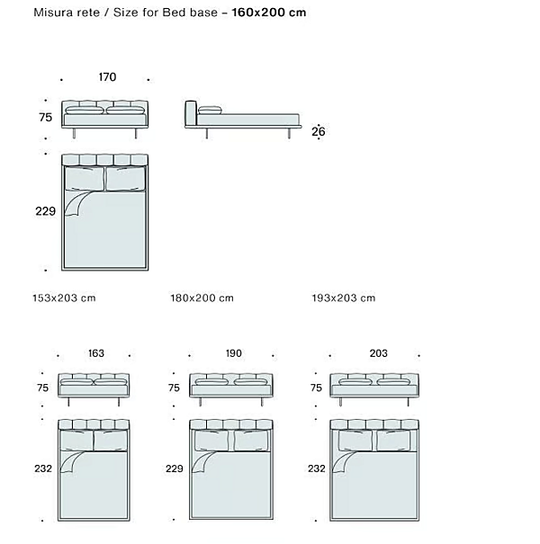 Doppelbett mit gepolstertem Kopfteil aus Stoff Saba Pixel Air Fabrik SABA aus Italien. Foto №6