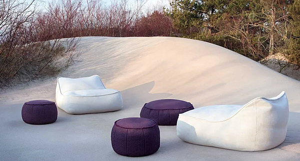 Gartenarmchair mit Stoffbezug PAOLA LENTI Float B27L, B27H Fabrik PAOLA LENTI aus Italien. Foto №4