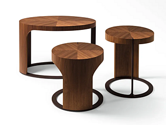 Runder Couchtisch aus Holz GIORGETTI LING Runder Couchtisch aus Holz GIORGETTI LING Fabrik GIORGETTI aus Italien