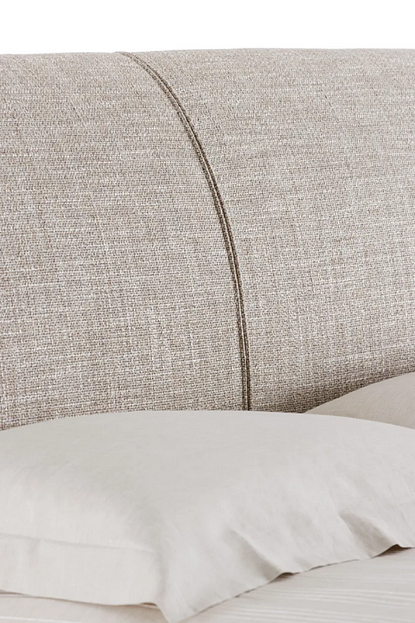 Doppelbett mit gepolstertem Kopfteil aus Stoff Flou Atelierm Fabrik Flou aus Italien. Foto №10