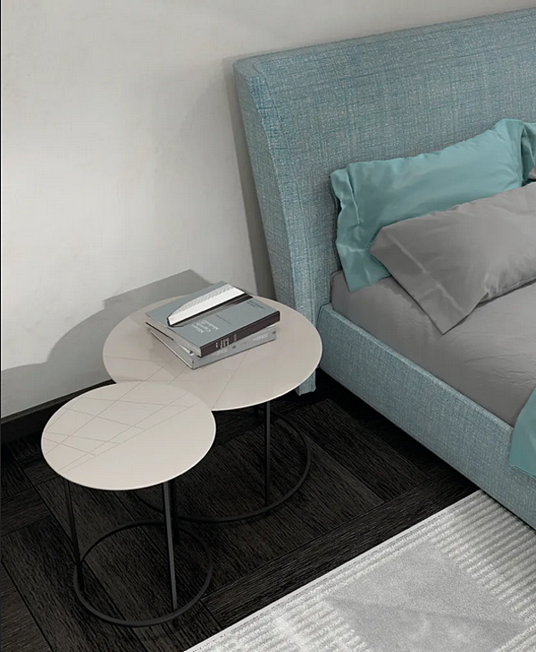 Kaffeetisch mit MDF und Reliefoberfläche Metallbasis Twist CASAMILANO Fabrik CASAMILANO aus Italien. Foto №5