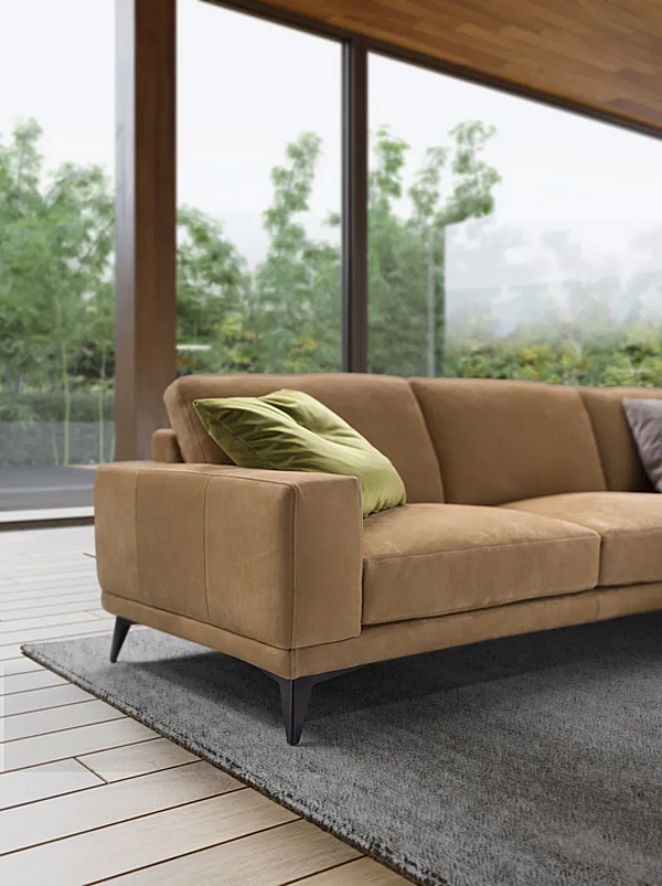 Ecksofa aus Leder mit Chaiselongue Camelia Marinelli Home M1180 Fabrik Marinelli Home aus Italien. Foto №3